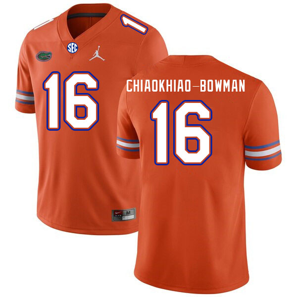 Men #16 Thai Chiaokhiao-Bowman Florida Gators College Football Jerseys Stitched-Orange